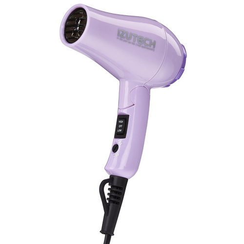 Izutech Toro 2400, Mini sèche-cheveux pliable mauve.