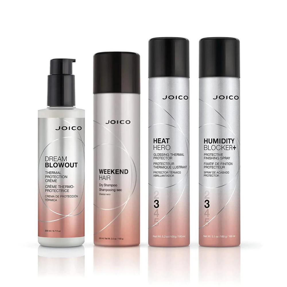 Joico Humidity Blocker+, format 180ml niveau 3, Fixatif de finition protecteur,  augmente la brillance et sans parabènes