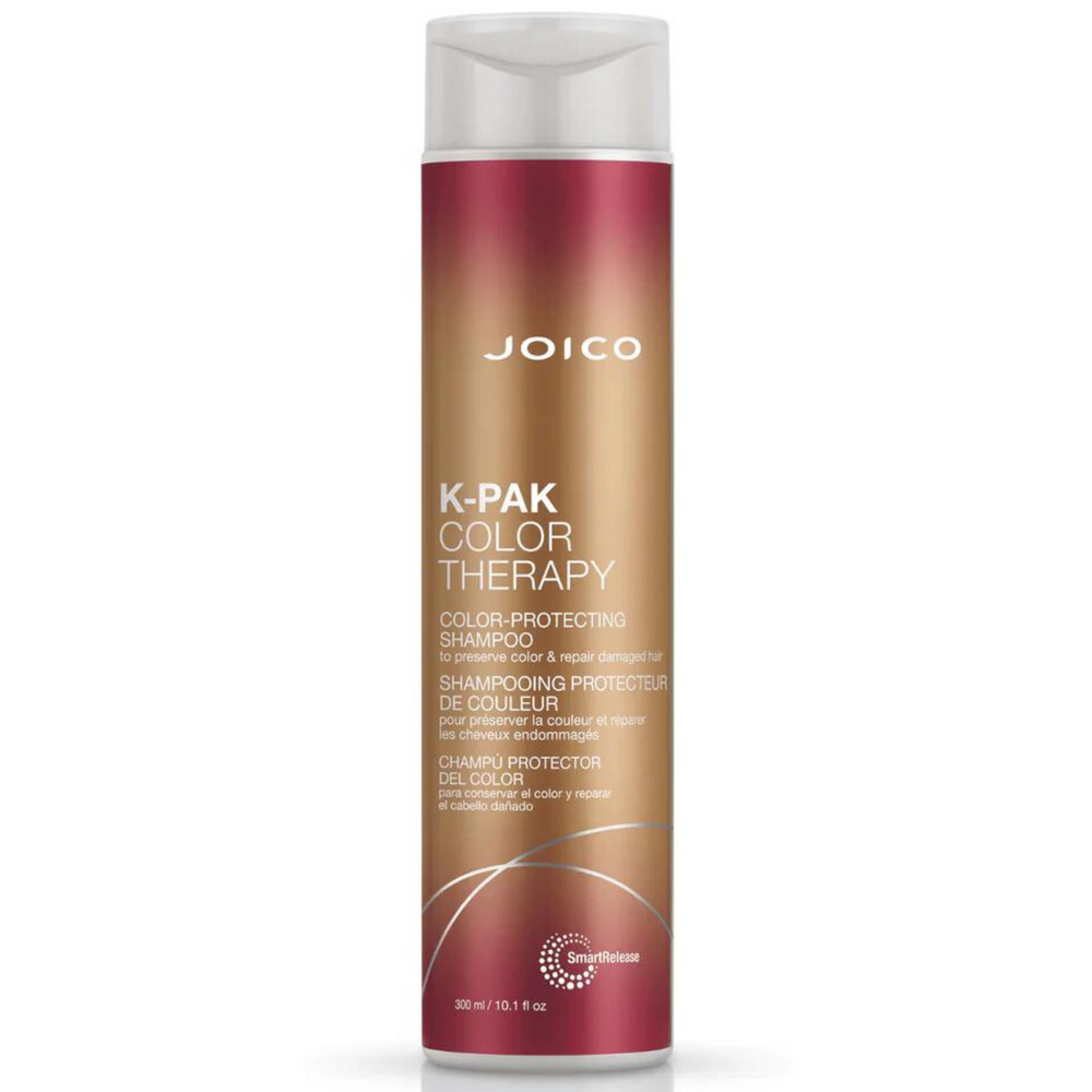 Joico K-Pak Color Therapy, format 300ml, Shampooing protecteur de couleur, pour préserver la couleur et réparer les cheveux endommagés.