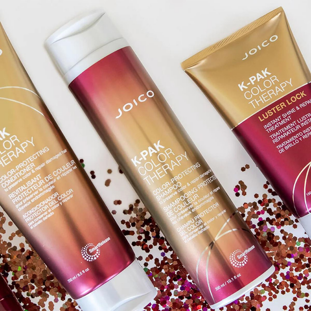 Joico K-Pak Color Therapy, Shampooing protecteur de couleur, pour préserver la couleur et réparer les cheveux endommagés.