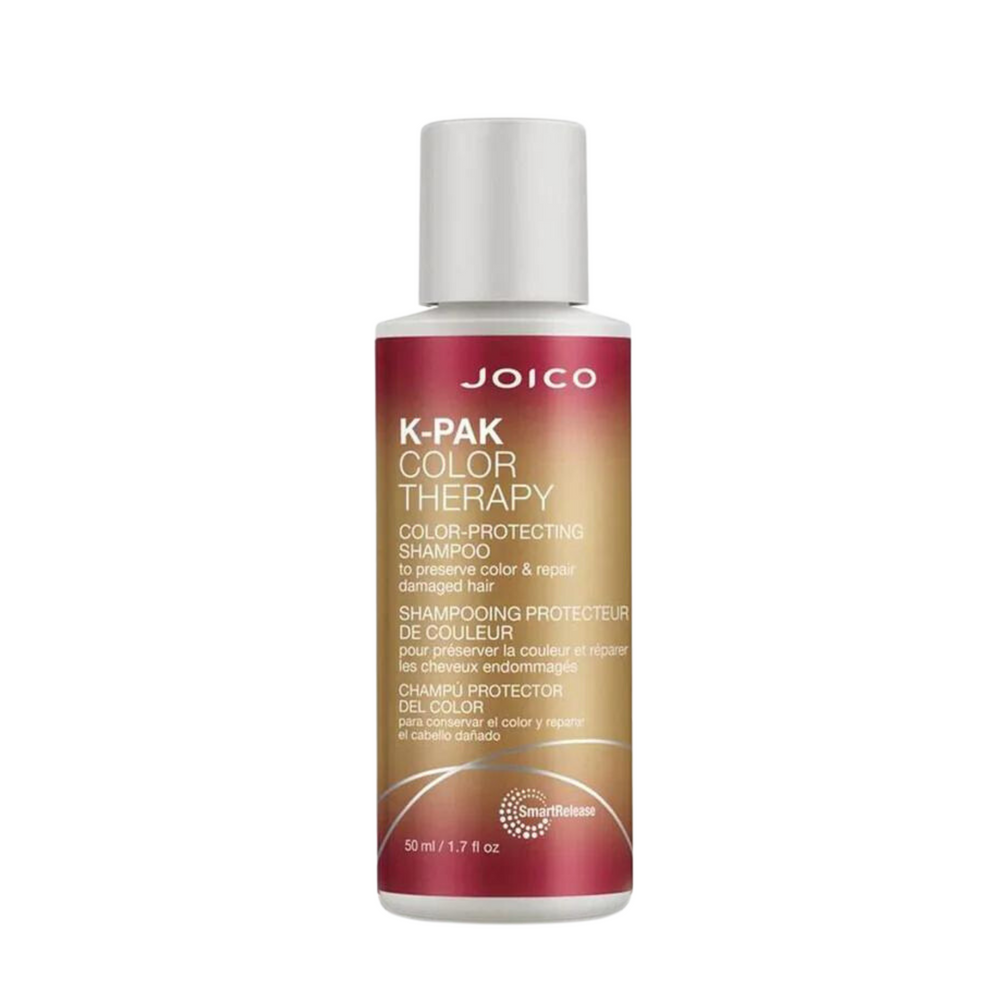 Joico K-Pak Color Therapy, format 50ml, Shampooing protecteur de couleur, pour préserver la couleur et réparer les cheveux endommagés.