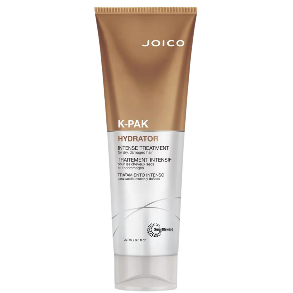 Joico K-Pak Hydrator, format 250ml, Traitement intensif pour les cheveux secs et endommagés.