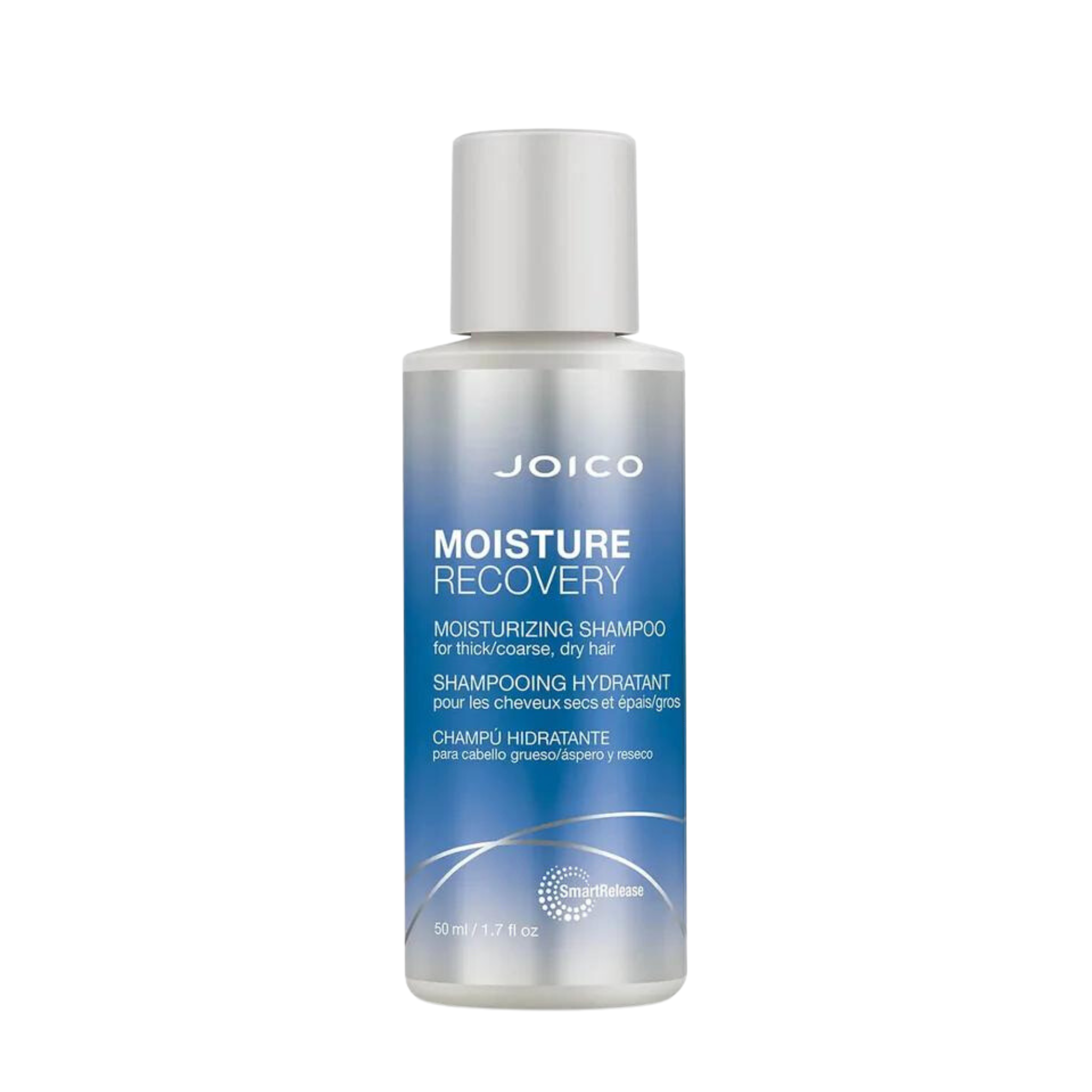Joico Moisture Recovery, format 50ml, shampooing hydratant pour les cheveux secs et épais/gros.