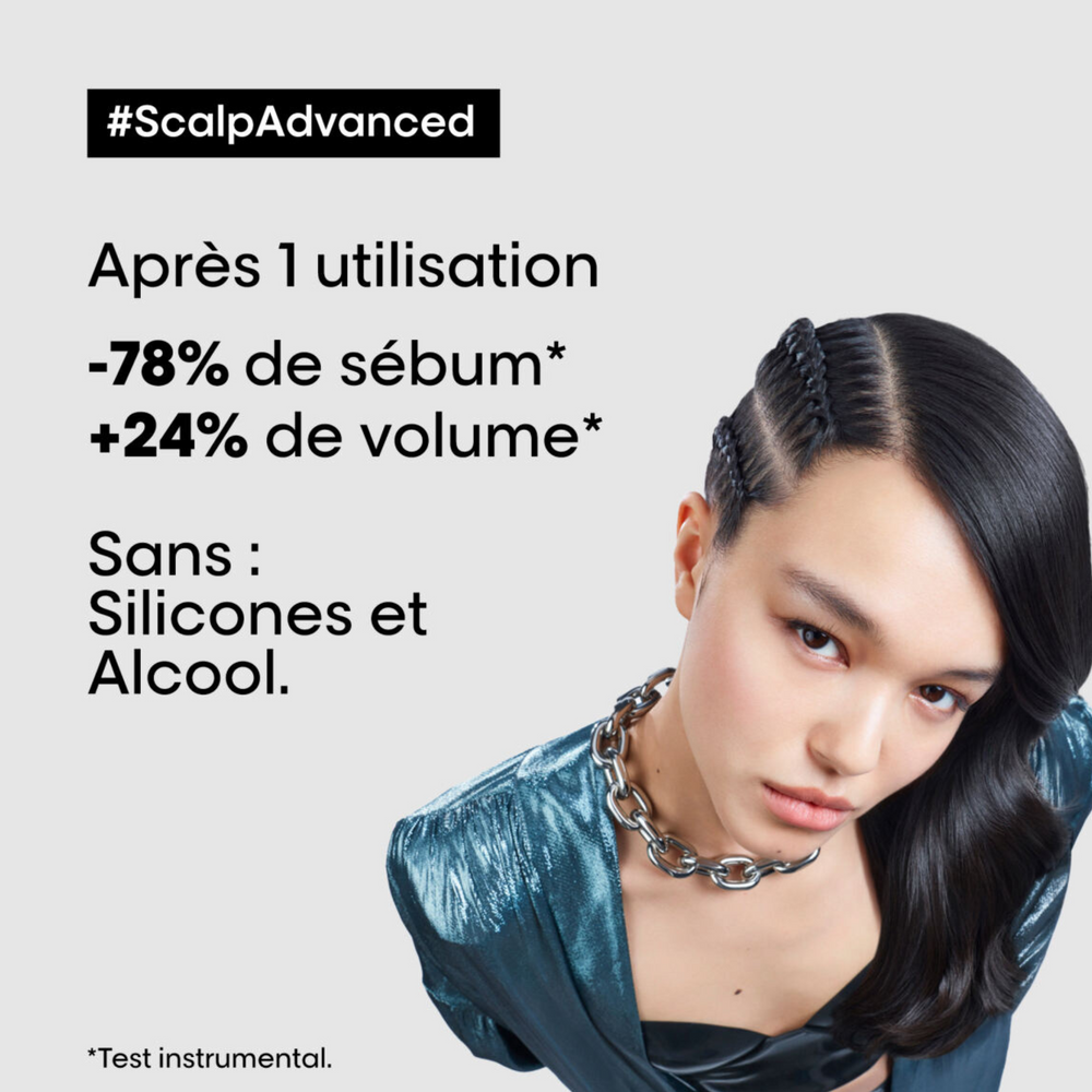 L'ORÉAL PROFESSIONNEL_Scalp Advanced - Shampooing professionnel pour cuirs chevelus gras_500ml-_Gisèle produits de beauté