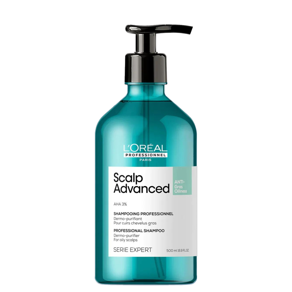 L'ORÉAL PROFESSIONNEL_Scalp Advanced - Shampooing professionnel pour cuirs chevelus gras_500ml-_Gisèle produits de beauté