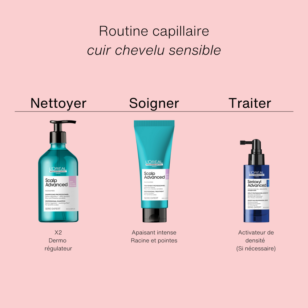 L'ORÉAL PROFESSIONNEL_Scalp Advanced - Shampooing professionnel pour cuirs chevelus sensibles_500ml-_Gisèle produits de beauté