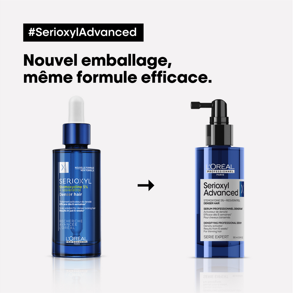 L'ORÉAL PROFESSIONNEL_Serioxyl Advanced - Sérum Denser Hair_90ml-_Gisèle produits de beauté