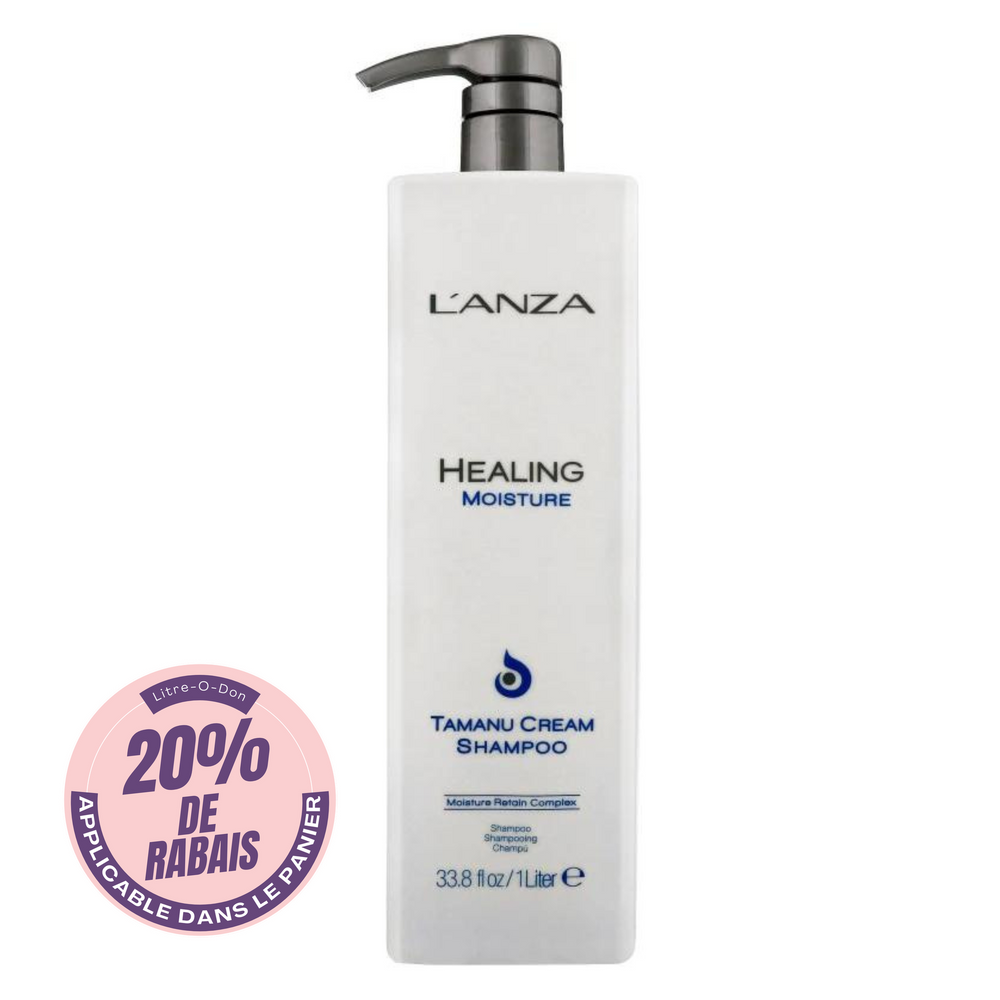 L'ANZA_Healing Moisture - Shampooing crème Tamanu_1L-_Gisèle produits de beauté