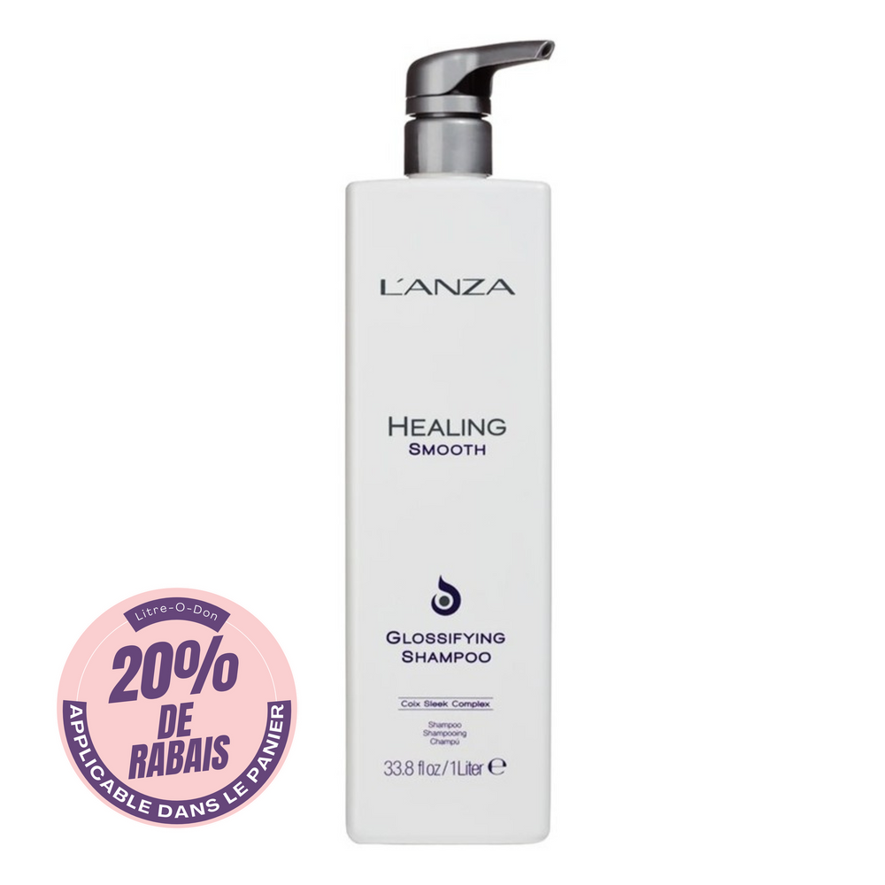 L'ANZA_Healing Smooth - Shampooing Glossifying_1L-_Gisèle produits de beauté