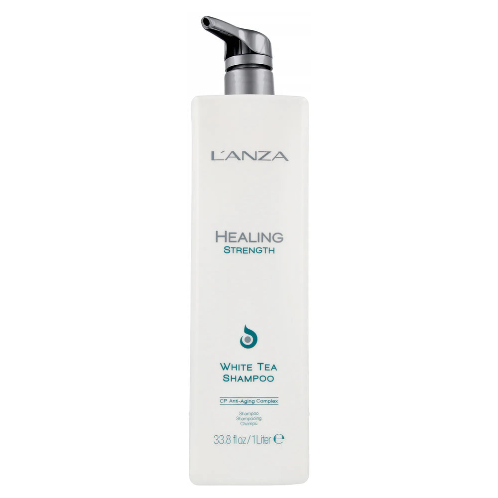 L'ANZA_Healing Strength - Shampooing White Tea_1L-_Gisèle produits de beauté