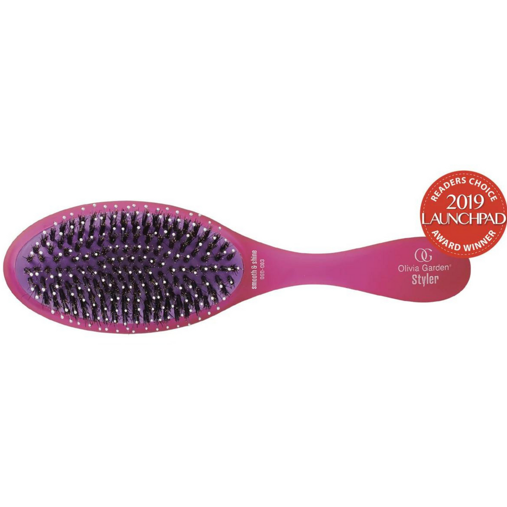 OLIVIA GARDEN_Brosse Detangler_Lissage & Brillance OGD-C03 Rose-_Gisèle produits de beauté