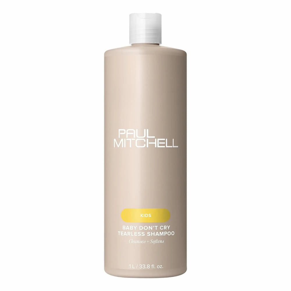 Bouteille de couleur brune du Shampooing Baby Don't Cry de Paul Mitchell 1L.