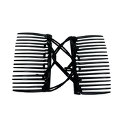 Peigne à cheveux-Pinces, élastiques et bandeaux||Clips, Elastics & Headbands-GISÈLE-Carré 17 dents-Noir-Gisèle produits de beauté