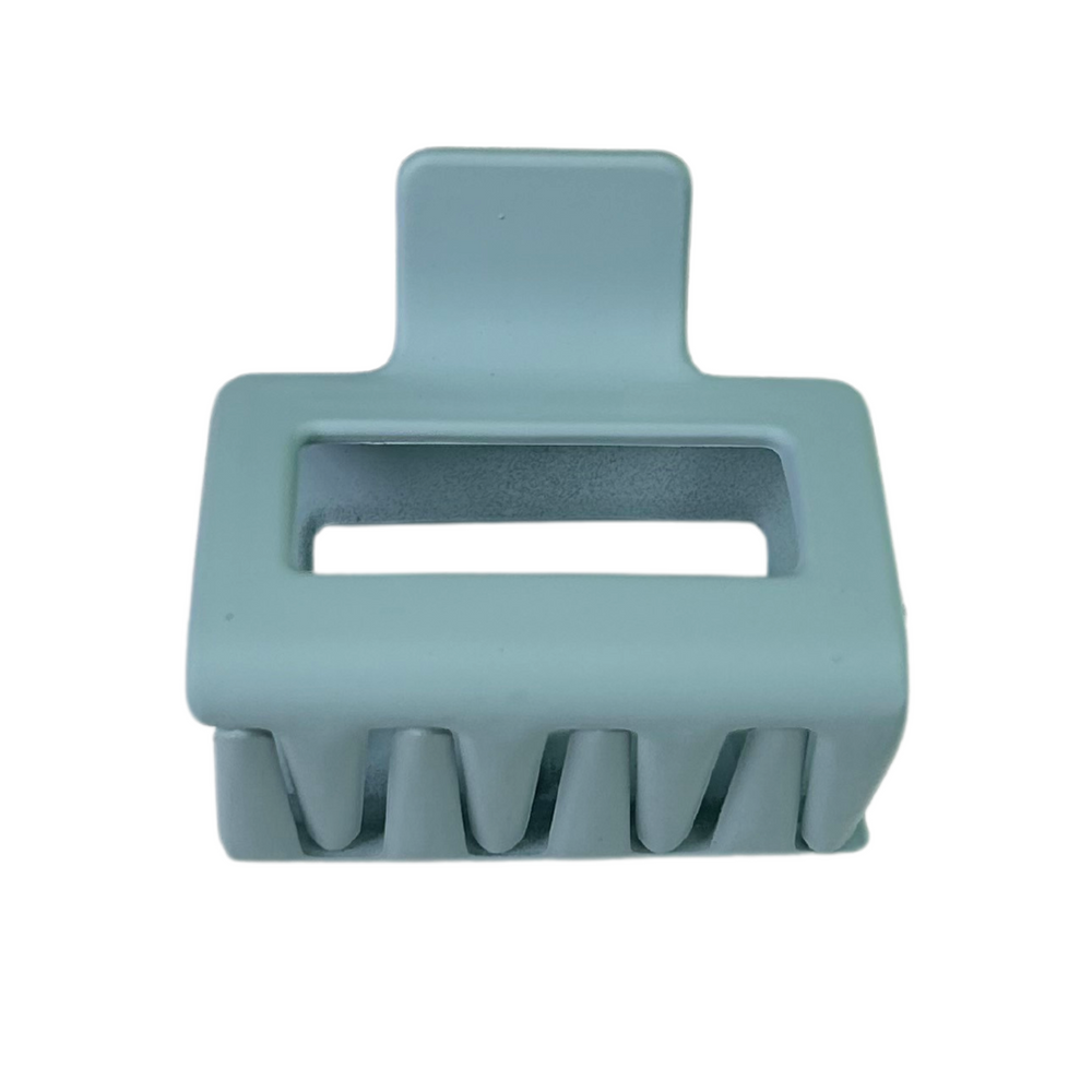 Petite pince à cheveux carrée-Pinces, élastiques et bandeaux||Clips, Elastics & Headbands-GISÈLE-Bleu gris-2 pouces-Gisèle produits de beauté