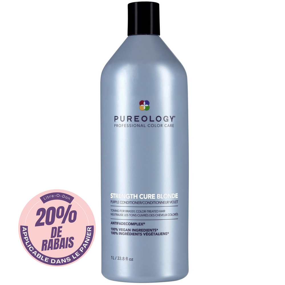 PUREOLOGY_Strength Cure Blonde - Revitalisant_1L-_Gisèle produits de beauté