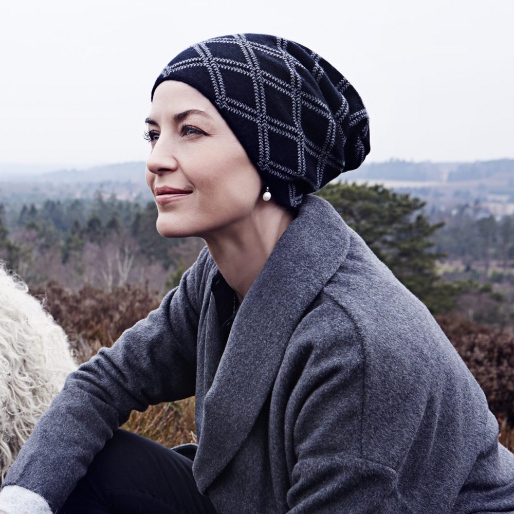 Christine - Willow hat-Bandeaux et foulards||Headbands and head scarves-RENE OF PARIS-Mid grey-Gisèle produits de beauté