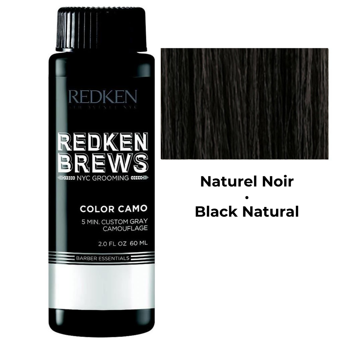 REDKEN - BREWS_Redken Brews - Color Camo_60ml-Naturel Noir_Gisèle produits de beauté
