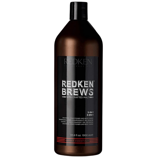 Redken Brews - 3-en-1-Shampoings & Revitalisants||Shampoos & Conditioners-REDKEN - BREWS-1L-Gisèle produits de beauté