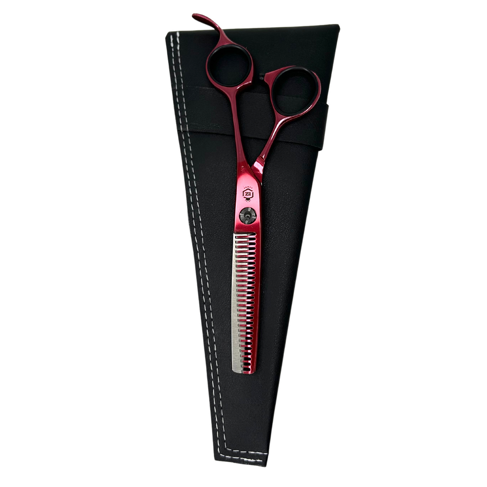 Redwine - Ciseau amincisseur-Ciseaux & lames||Scissors & Blades-EZ SCISSORS-Rouge-28 dents-Gisèle produits de beauté