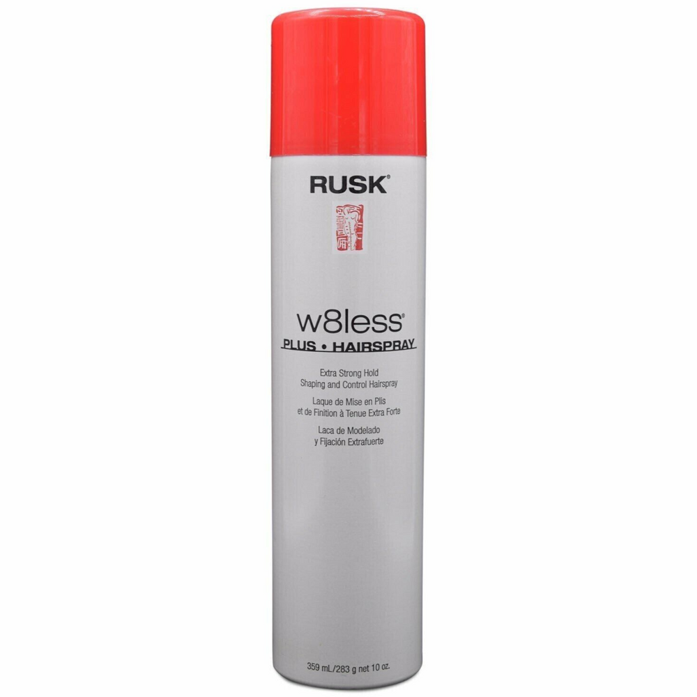 RUSK_W8less plus - Laque à tenue extra forte_359ml-_Gisèle produits de beauté