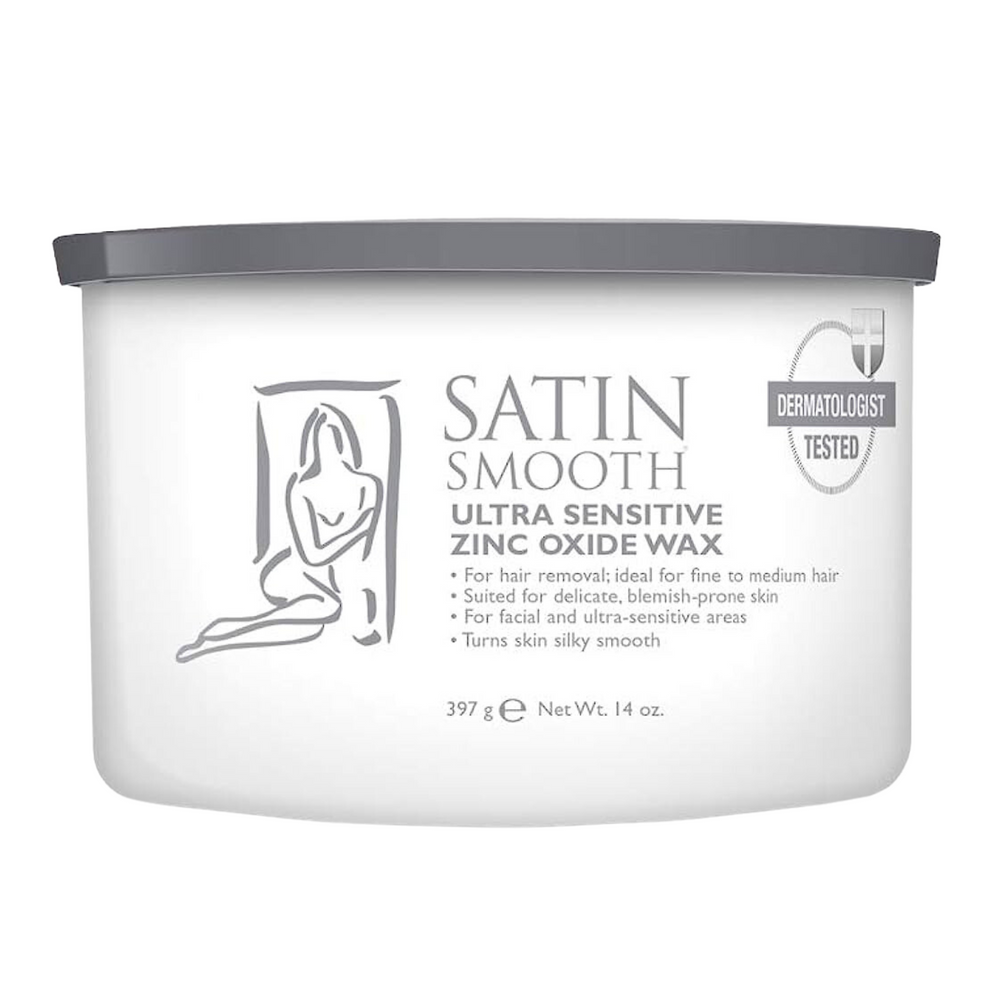 SATIN SMOOTH_Cire à l'oxyde de zinc pour zones ultra-sensibles_397g-_Gisèle produits de beauté