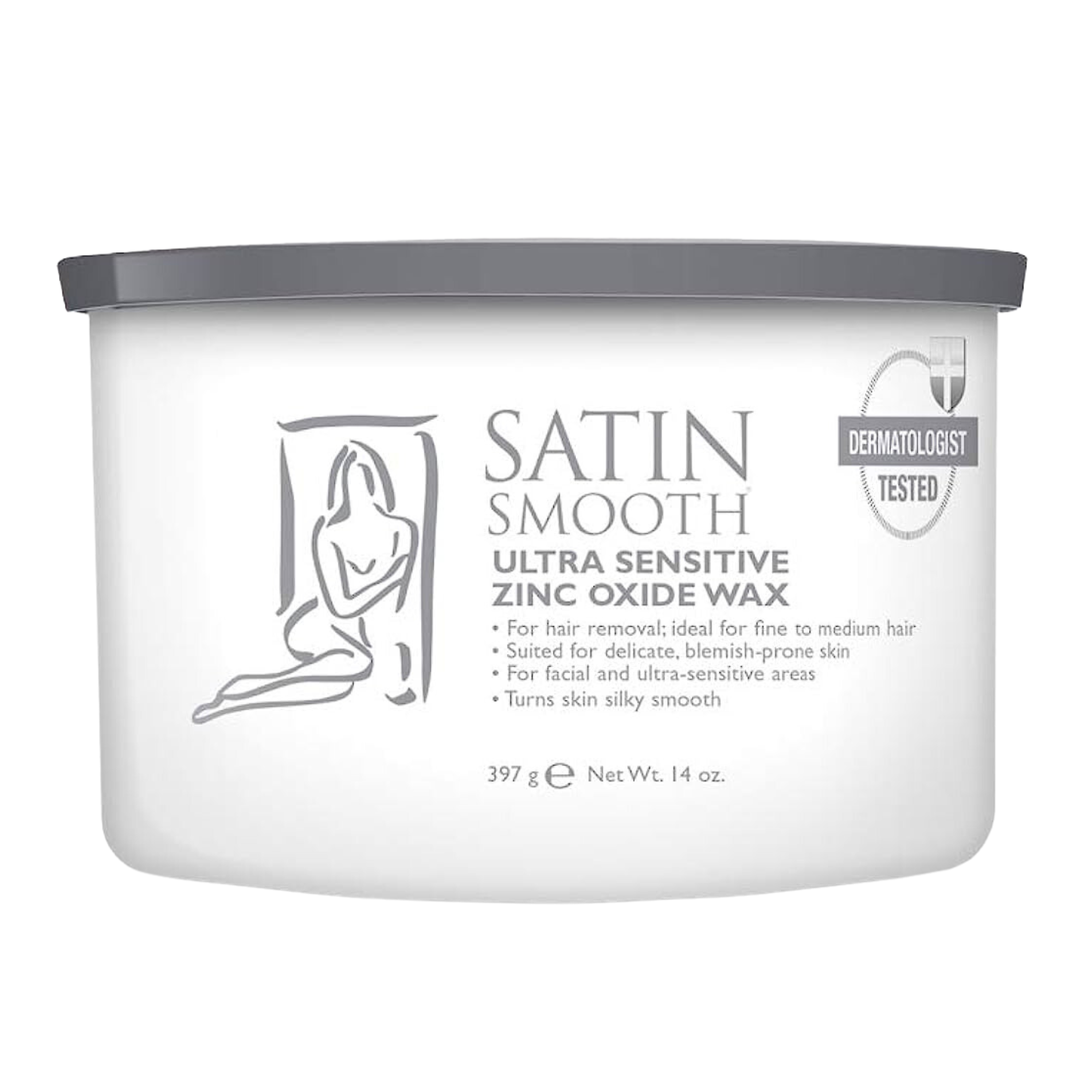 SATIN SMOOTH_Cire à l'oxyde de zinc pour zones ultra-sensibles_397g-_Gisèle produits de beauté