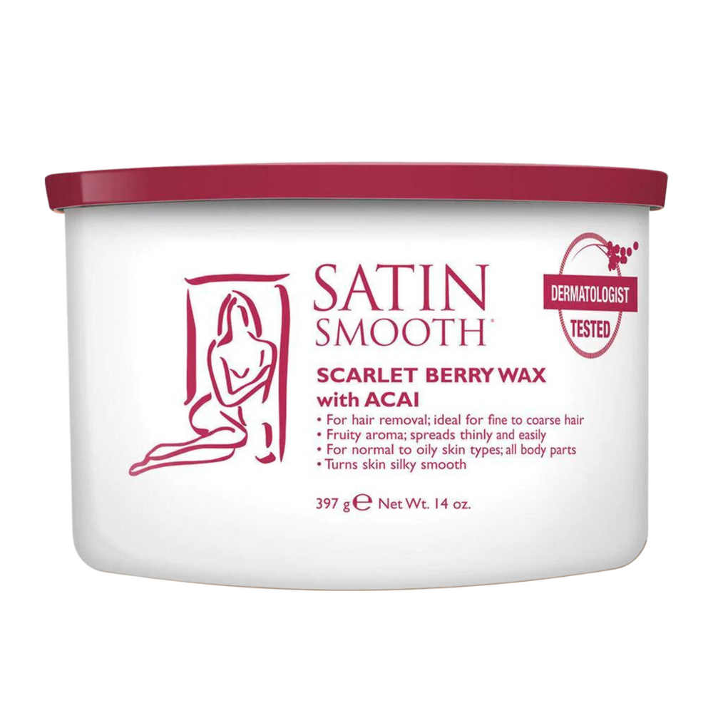 SATIN SMOOTH_Cire aux fruits rouges et à l'acai_397g-_Gisèle produits de beauté