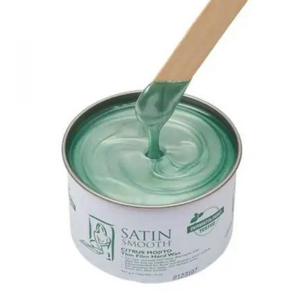 SATIN SMOOTH_Cire dure ''couche fine'' MOJITO_397g-_Gisèle produits de beauté