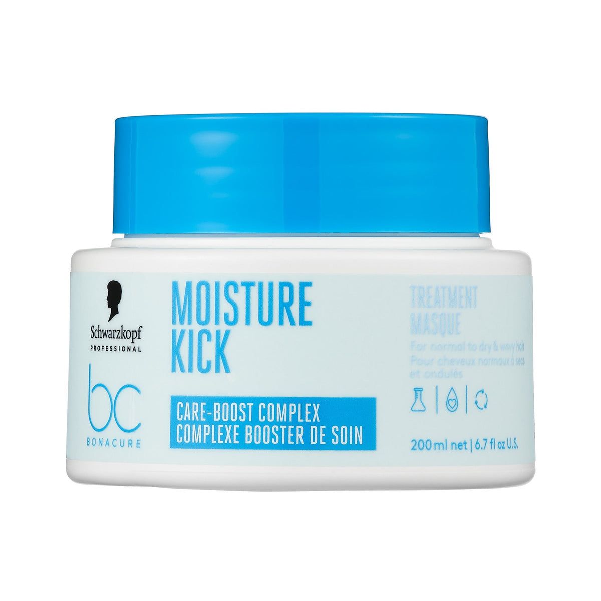 SCHWARZKOPF PROFESSIONNEL_BC Bonacure Moisture Kick - Traitement_200ml-_Gisèle produits de beauté
