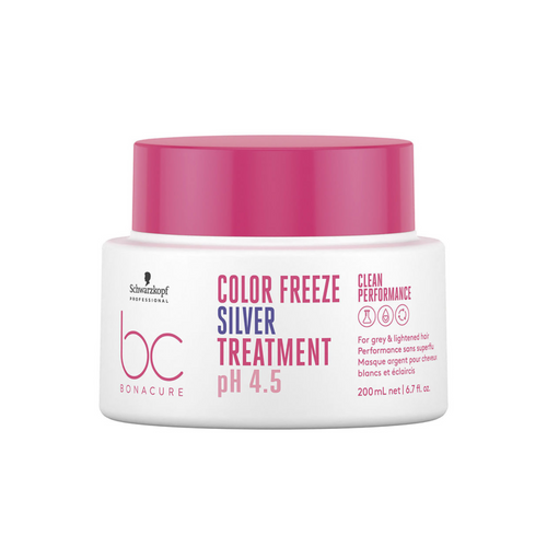 SCHWARZKOPF PROFESSIONNEL_BC Bonacure Color Freeze - Silver Treatment - Masque argent pour cheveux blancs et éclaircis_200ml-_Gisèle produits de beauté