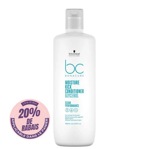 SCHWARZKOPF PROFESSIONNEL_BC Bonacure Moisture Kick - Revitalisant_1L-_Gisèle produits de beauté