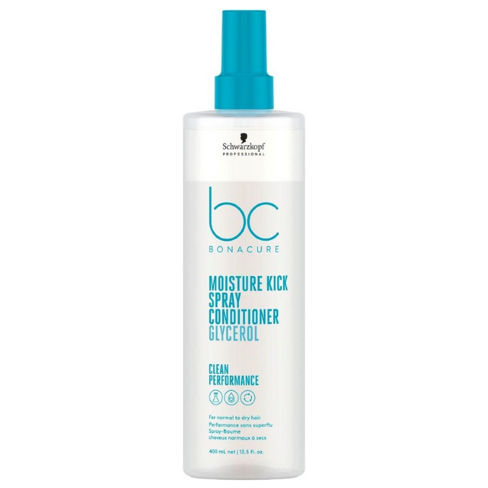 SCHWARZKOPF PROFESSIONNEL_BC Bonacure Moisture Kick - Spray-baume revitalisant_400ml-_Gisèle produits de beauté