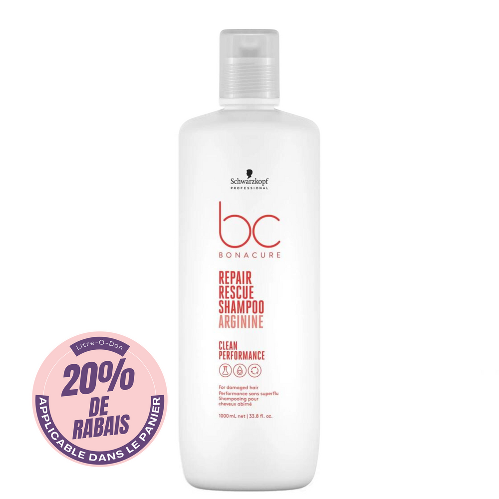 SCHWARZKOPF PROFESSIONNEL_BC Bonacure Repair Rescue - Shampooing_1L-_Gisèle produits de beauté