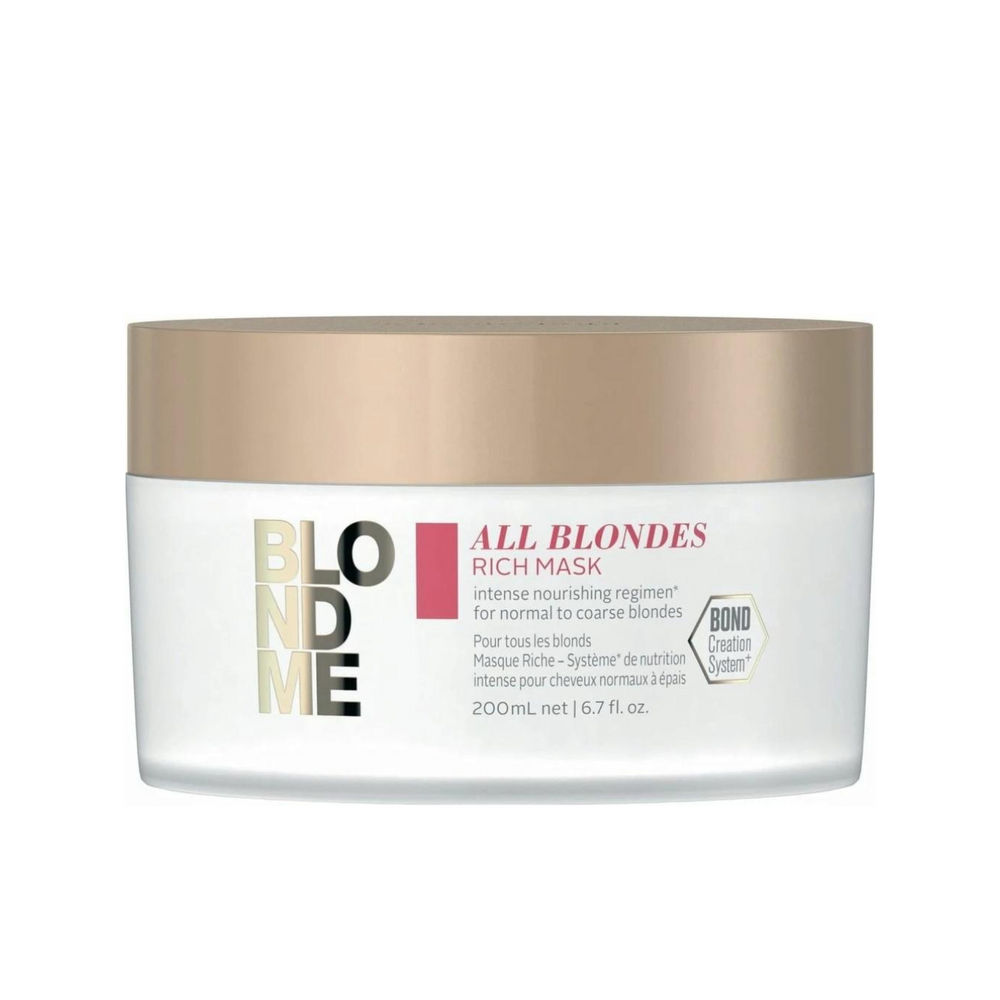 SCHWARZKOPF PROFESSIONNEL_Blonde Me All Blondes - Masque riche_200ml-_Gisèle produits de beauté