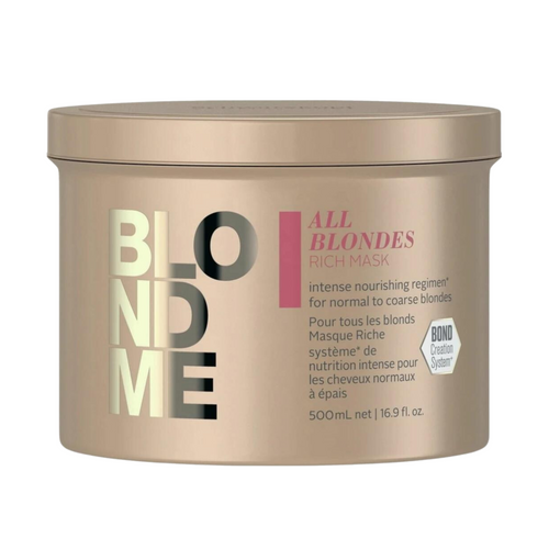 SCHWARZKOPF PROFESSIONNEL_Blonde Me All Blondes - Masque riche_500ml-_Gisèle produits de beauté