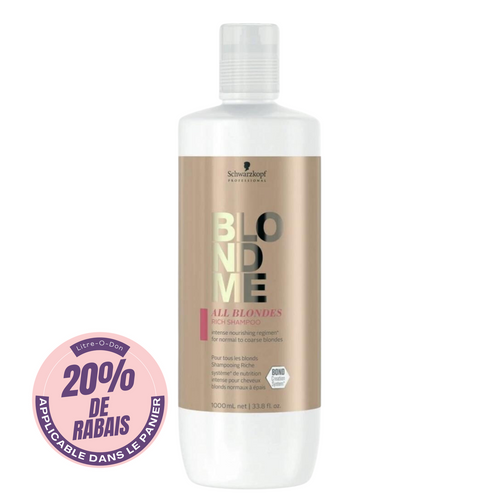 SCHWARZKOPF PROFESSIONNEL_Blonde Me All Blondes - Shampooing riche_1L-_Gisèle produits de beauté