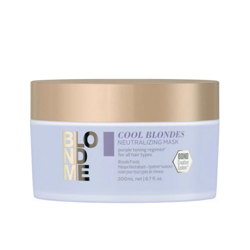 SCHWARZKOPF PROFESSIONNEL_Blonde Me Cool Blondes - Masque neutralisant_200ml-_Gisèle produits de beauté