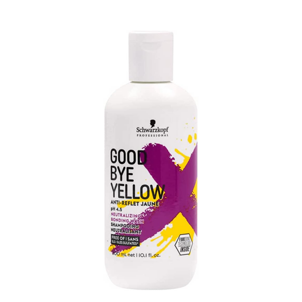 SCHWARZKOPF PROFESSIONNEL_Good bye Yellow - Shampooing neutralisant_300ml-_Gisèle produits de beauté