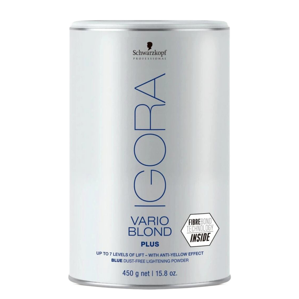 SCHWARZKOPF PROFESSIONNEL_Igora Royal Vario Blond Plus - Poudre éclaircissante compacte bleue_450g-_Gisèle produits de beauté