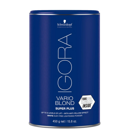 SCHWARZKOPF PROFESSIONNEL_Igora Royal Vario Blond Super Plus - Poudre éclaircissante compacte bleue_450g-_Gisèle produits de beauté