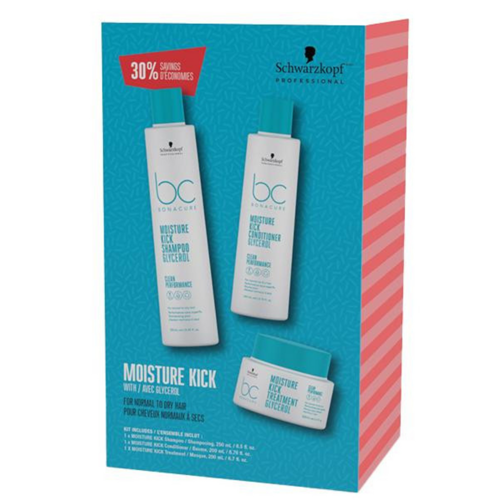 SCHWARZKOPF PROFESSIONNEL_Trio des fêtes - Moisture kick_-_Gisèle produits de beauté