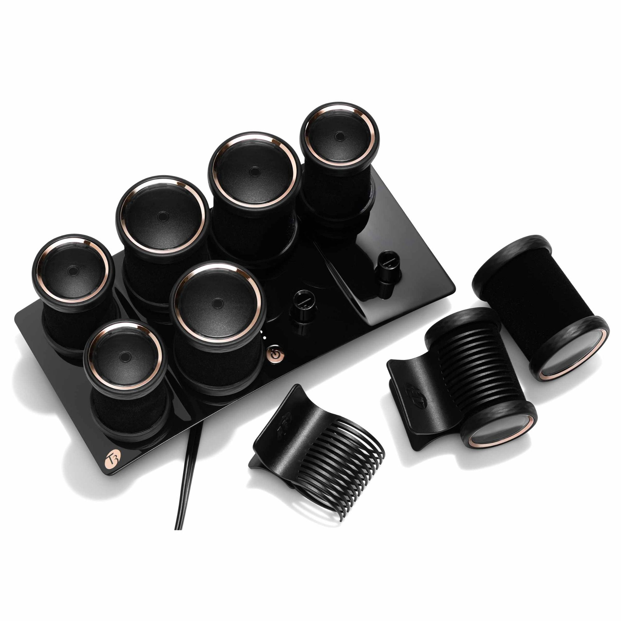 T3_Volumizing Hot Rollers Luxe - Ensemble de rouleaux chauffants 38mm et 44mm_-_Gisèle produits de beauté