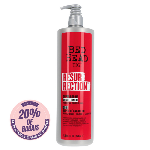 TIGI - BED HEAD_Resurrection - Revitalisant super réparateur_970ml-_Gisèle produits de beauté