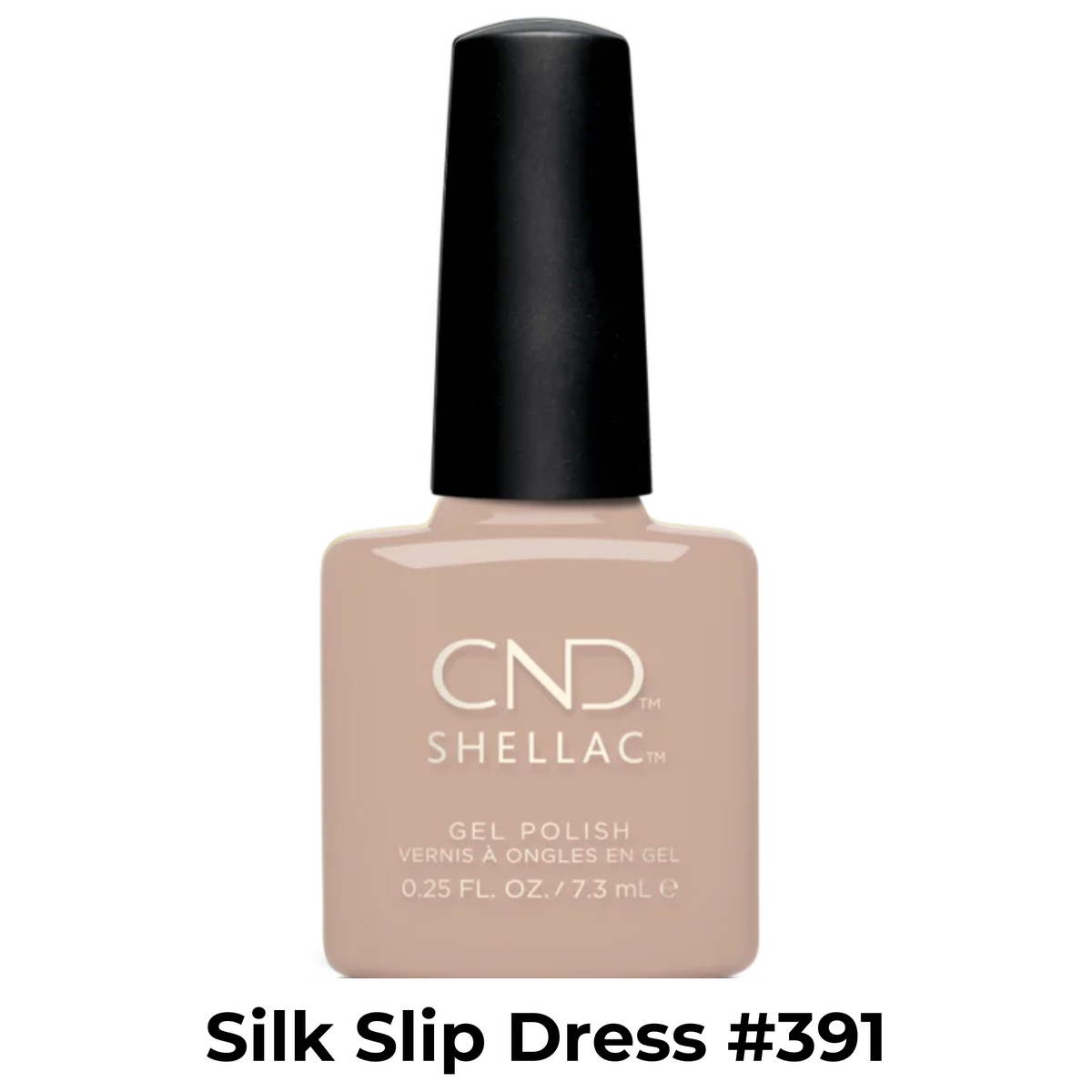 Vernis Shellac U.V-Vernis au gel||Gel Nail Polish-CND SHELLAC-7.3ml-#391 / Silk slip dress-Gisèle produits de beauté