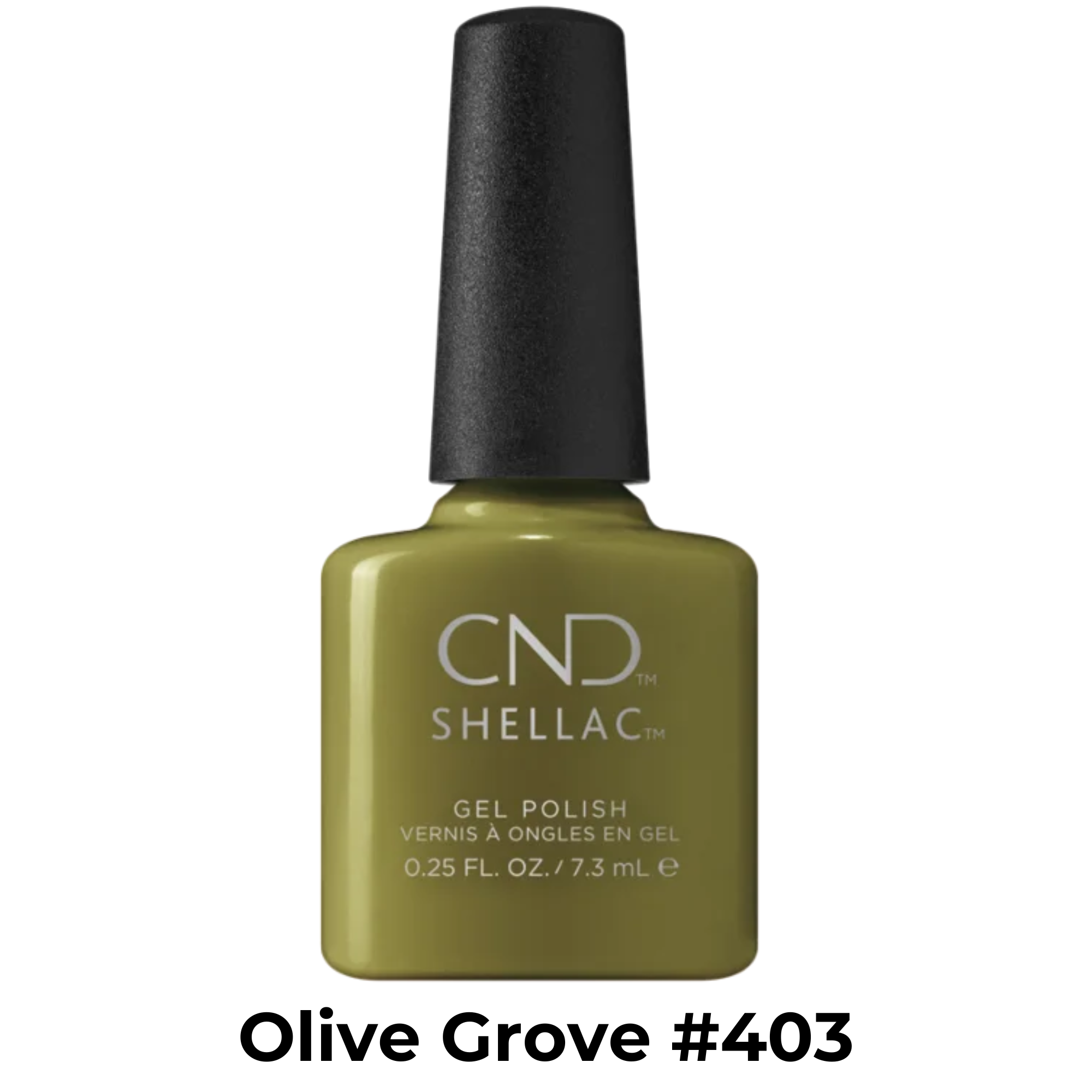 Vernis Shellac U.V-Vernis au gel||Gel Nail Polish-CND SHELLAC-7.3ml-#403 / Olive grove-Gisèle produits de beauté