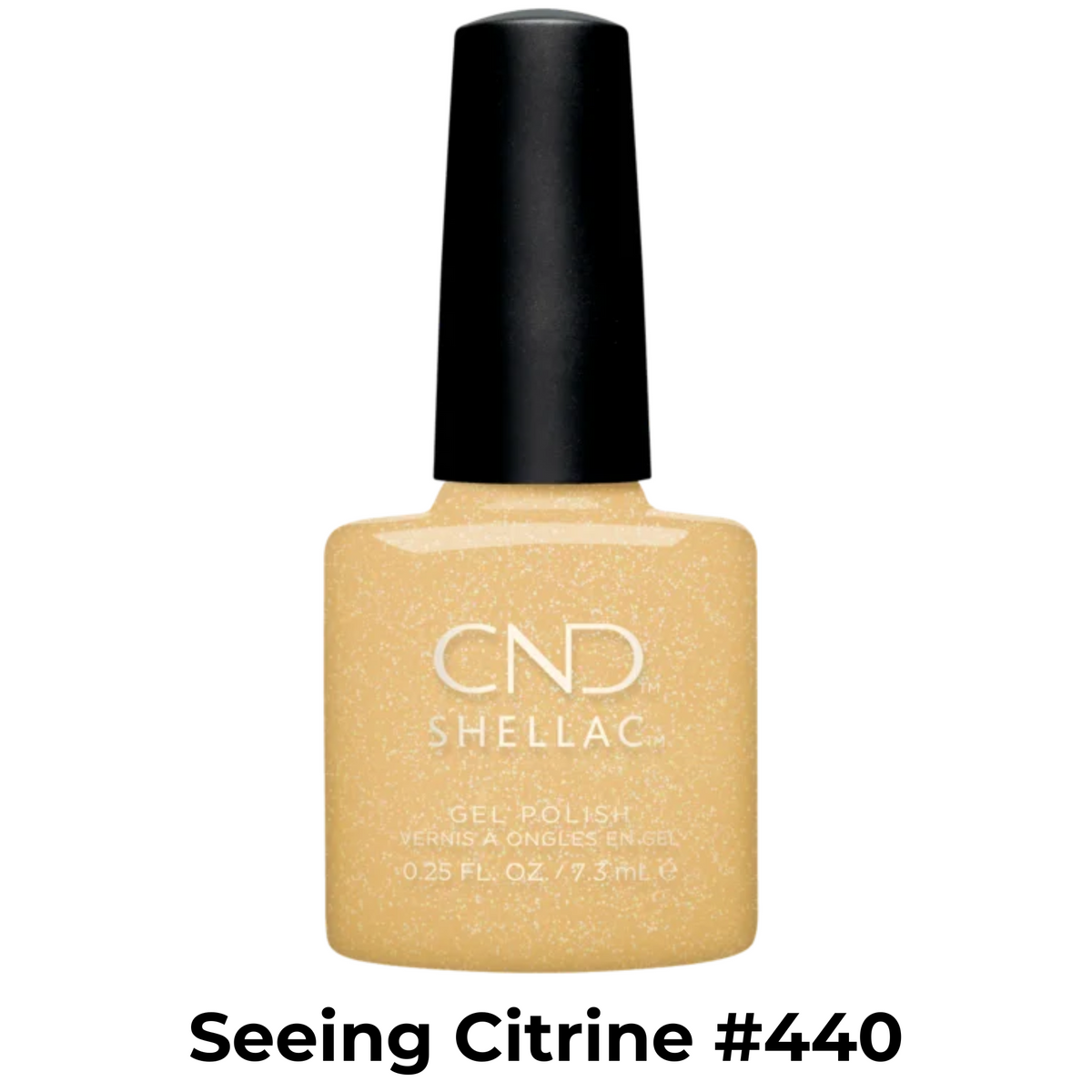 Vernis Shellac U.V-Vernis au gel||Gel Nail Polish-CND SHELLAC-7.3ml-#440 / Seeing citrine-Gisèle produits de beauté