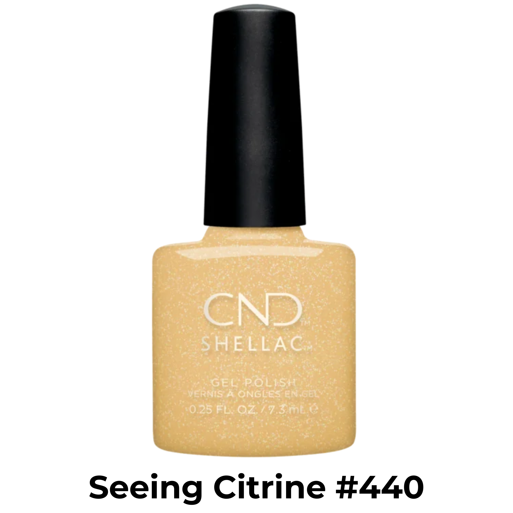 Vernis Shellac U.V-Vernis au gel||Gel Nail Polish-CND SHELLAC-7.3ml-#440 / Seeing citrine-Gisèle produits de beauté