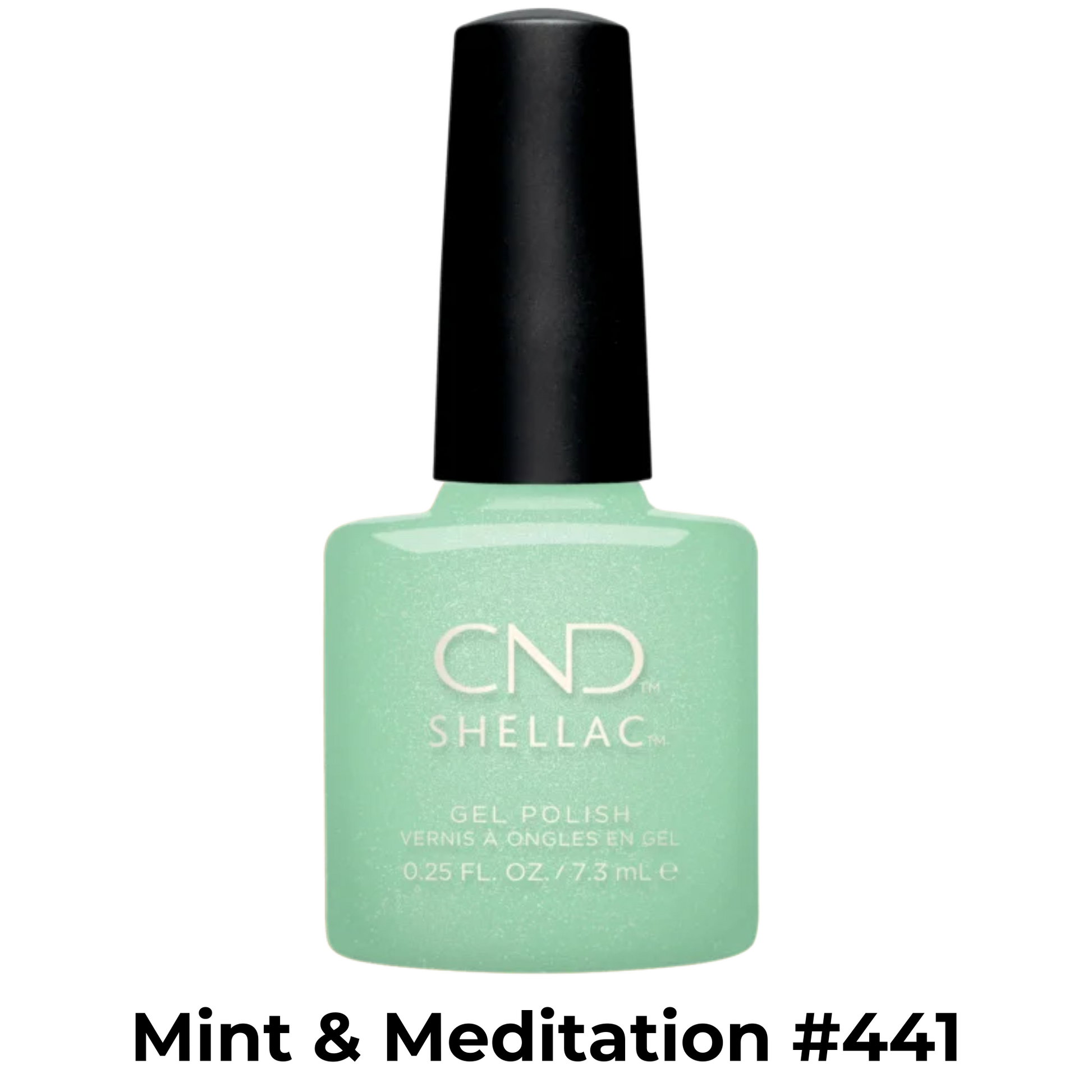 Vernis Shellac U.V-Vernis au gel||Gel Nail Polish-CND SHELLAC-7.3ml-#441 / Mint & Meditation-Gisèle produits de beauté