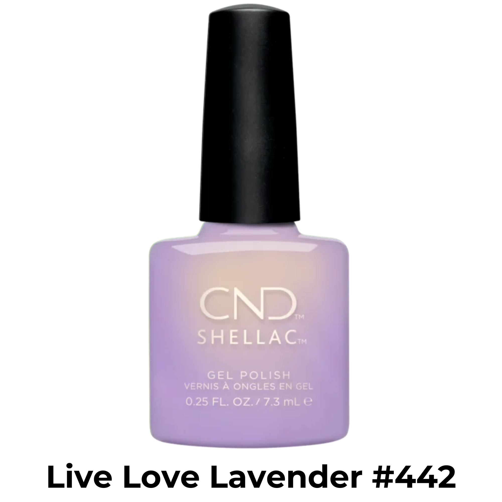 Vernis Shellac U.V-Vernis au gel||Gel Nail Polish-CND SHELLAC-7.3ml-#442 / Live Love Lavender-Gisèle produits de beauté