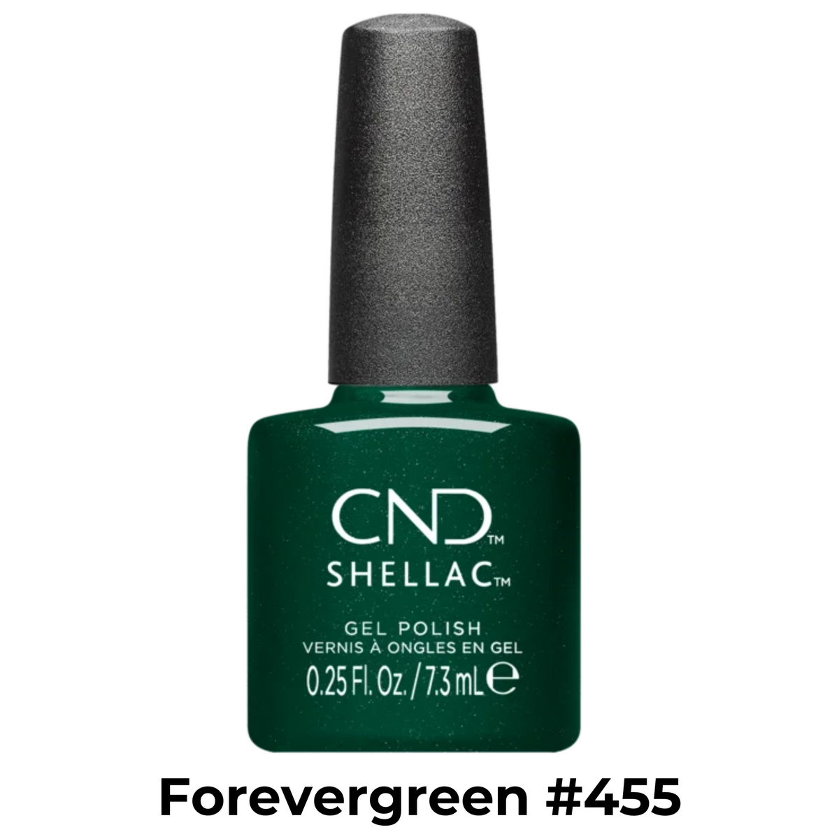 Vernis Shellac U.V-Vernis au gel||Gel Nail Polish-CND SHELLAC-7.3ml-#455 / Forevergreen-Gisèle produits de beauté